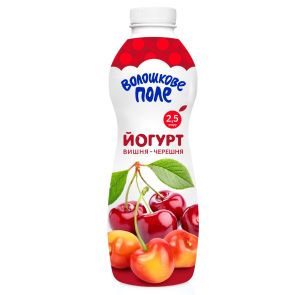 Йогурт питний "Волошкове поле" Вишня-Черешня 2,5%, 750 г