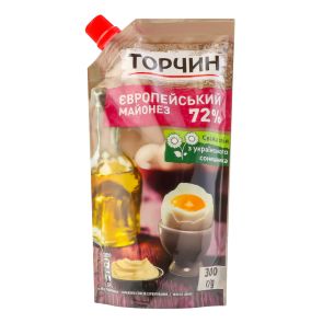 Майонез "Торчин" Європейський 72%, 300 г