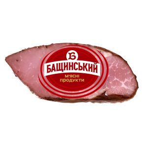 Шинка зі свинини "Бащинський" сирокопчена, вищий сорт, ~325 г - Фото 2
