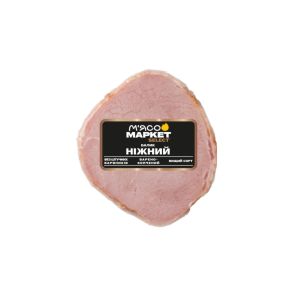 Продукт зі свинини "Балик ніжний" "М'ясомаркет" варено-копчений, вищий сорт, ~327 г