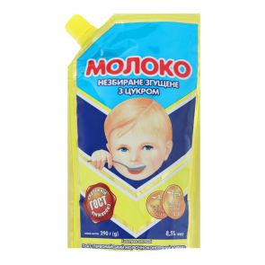 Молоко згущене "Первомайський МКК" 8,5%, 290 г, незбиране з цукром 