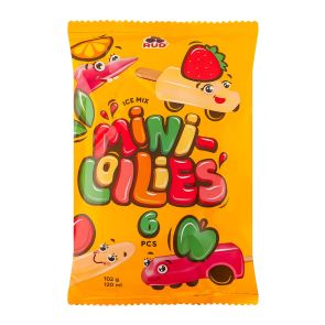 Морозиво-лід ескімо "Рудь" Mini-Lollies мікс, 102 г (6х17 г)