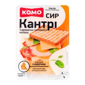 Сир твердий "Комо" Кантрі 50%, нарізка, 150 г
