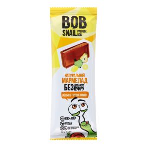 Мармелад "Bob Snail" фруктовий Яблуко-Груша-Лимон, 38 г