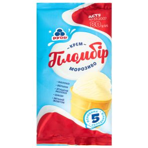 Морозиво "Рудь" Крем-Пломбір, 80 г