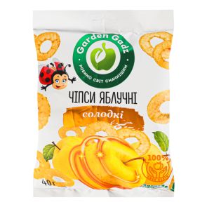 Чипси "Gadz" яблучні солодкі, 40 г