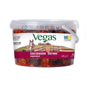Баклажани "Vegas" "Вогник" мариновані, 400 г