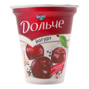 Йогурт "Дольче" Вишня-Чіа 3,2%, 280 г