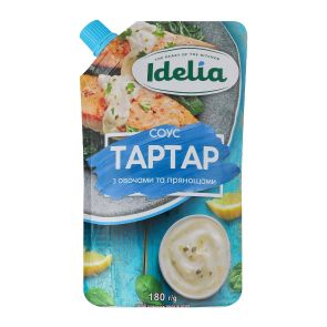 Соус "Idelia" Тартар з овочами та прянощами, 180 г