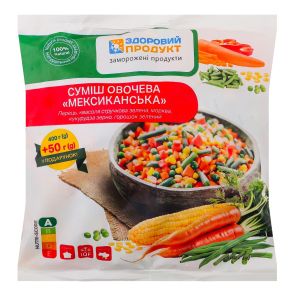Суміш овочева "Здоровий продукт" Мексиканська, заморожена, 400 г