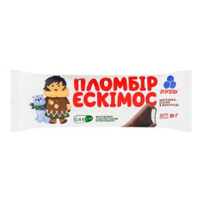 Морозиво пломбір "Рудь" Ескімос, 80 г