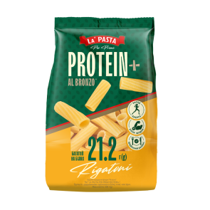 Макарони з твердих сортів пшениці "La Pasta" Per Primi Protein+ Rigatoni, 300 г