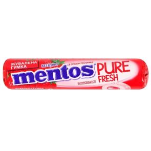 Гумка жувальна "Mentos" Pure fresh Полуниця, без цукру, ~16 г