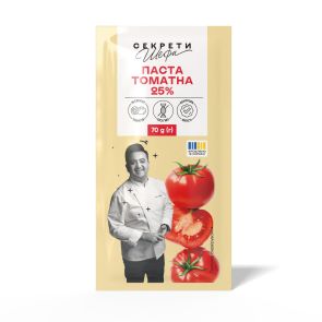 Паста томатна "Секрети Шефа" "Традиційна" 25%, 70 г
