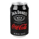 Напій с/а Coca-Cola-Tennessee Whiskey Jack Daniel's з/б 0,33л - Фото 1
