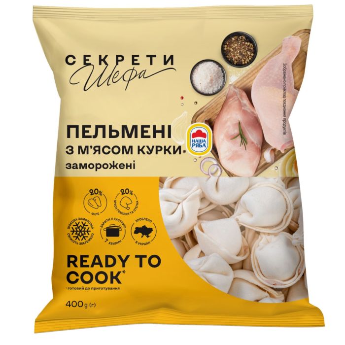 Пельмені з м’ясом курки